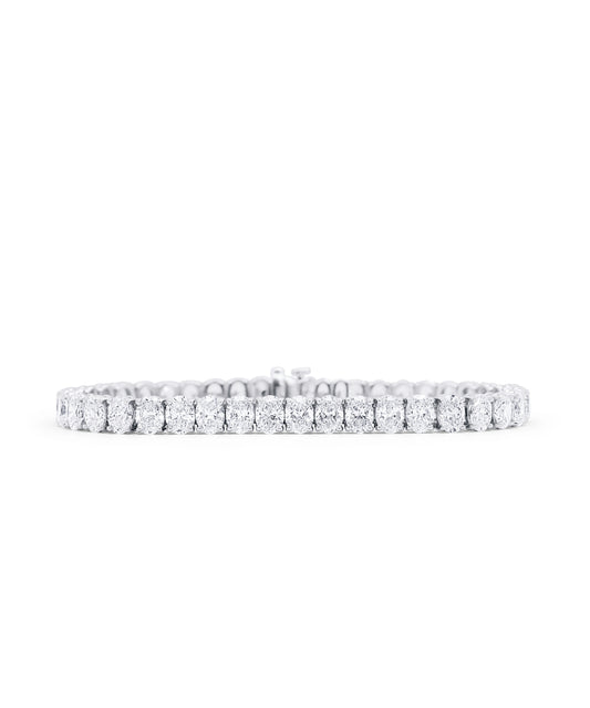 Oval Diamond Tennis Bracelet