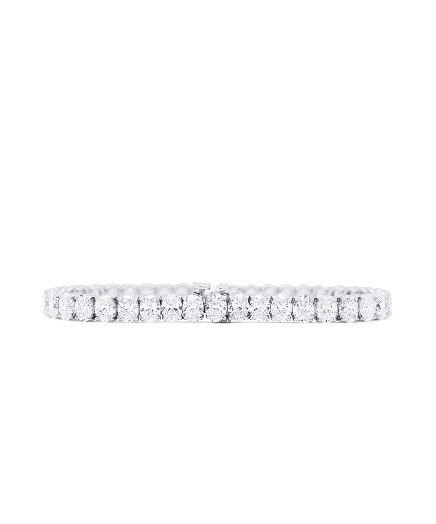 Oval Diamond Tennis Bracelet
