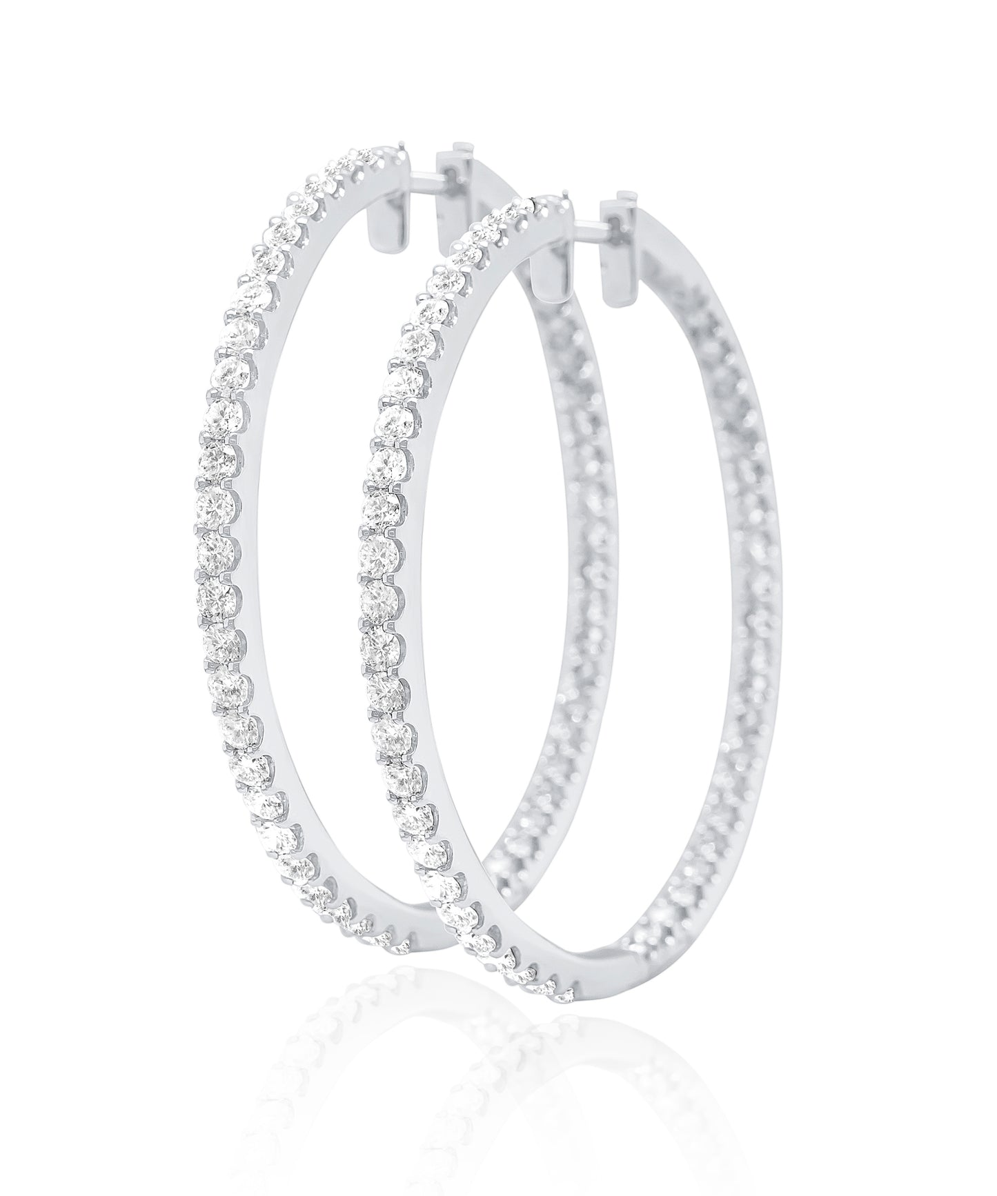 Large Diamond Hoops