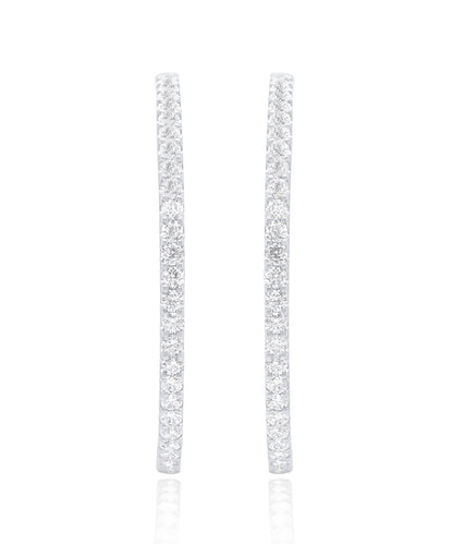 Large Diamond Hoops