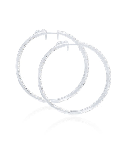 Large Diamond Hoops