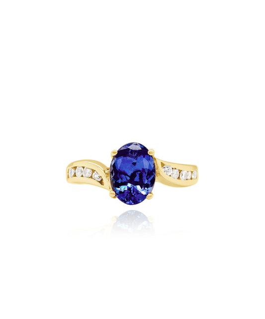 Tanzanite Wave Ring