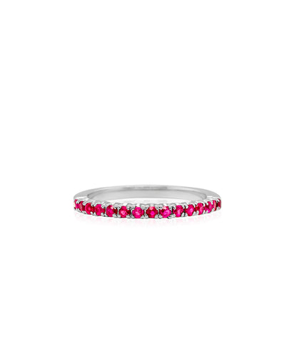 Pink Ruby Stacking Ring