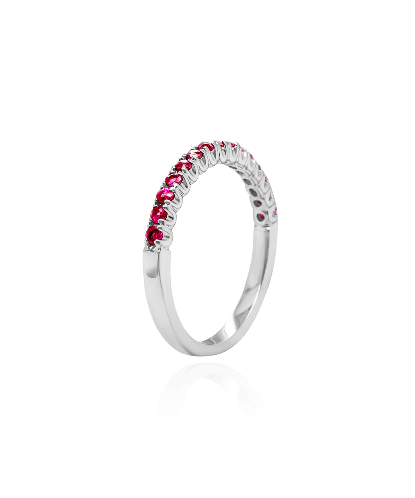 Pink Ruby Stacking Ring