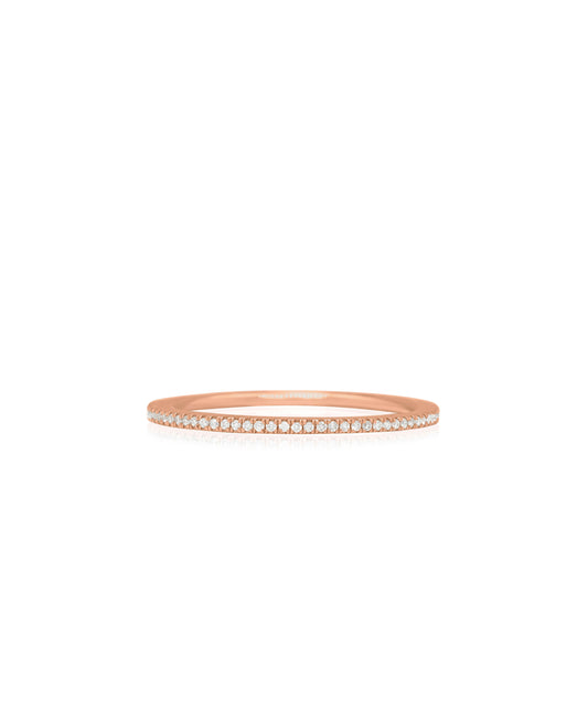 Minimal Eternity Band- Rose Gold