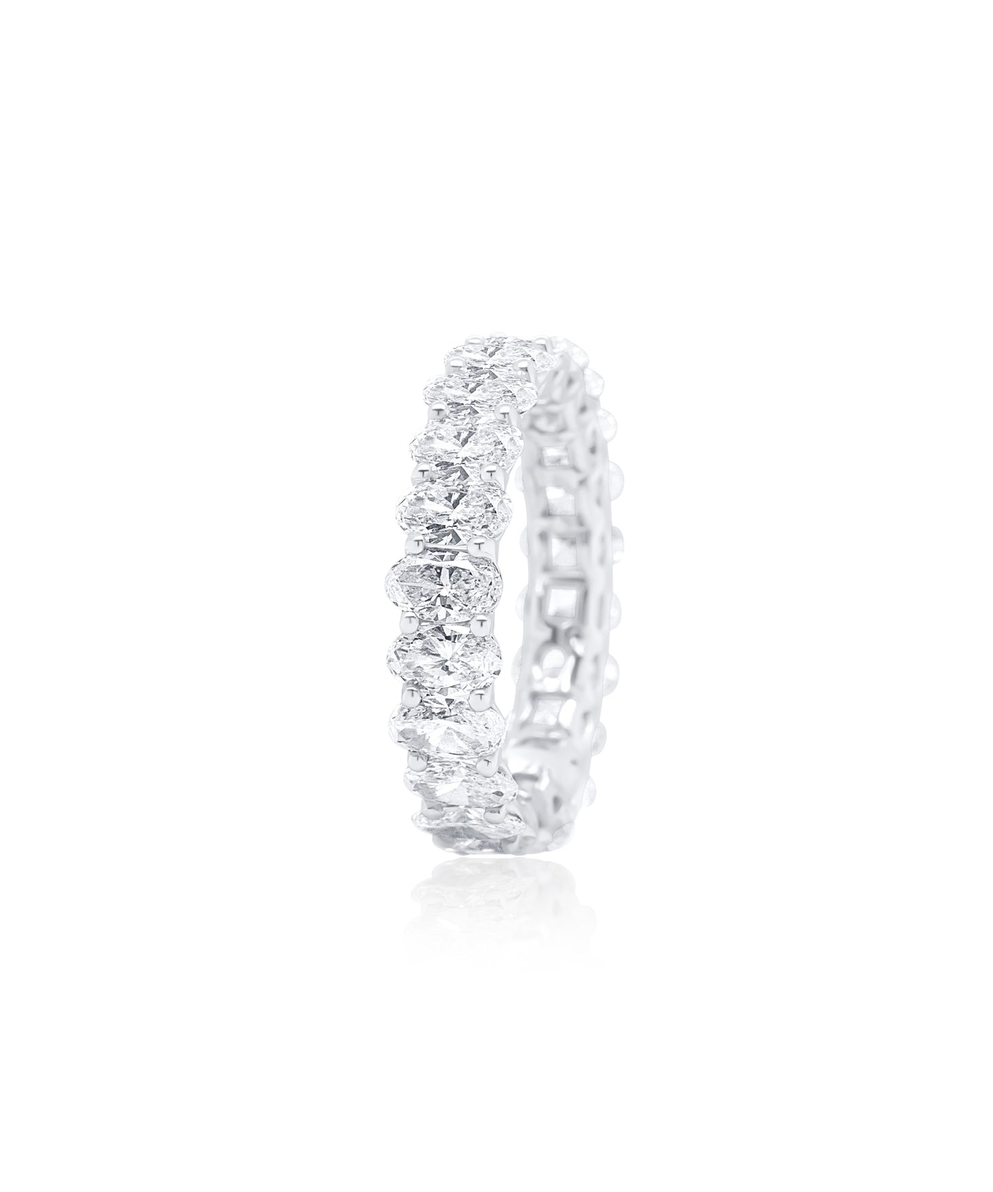 Oval Diamond Eternity Band