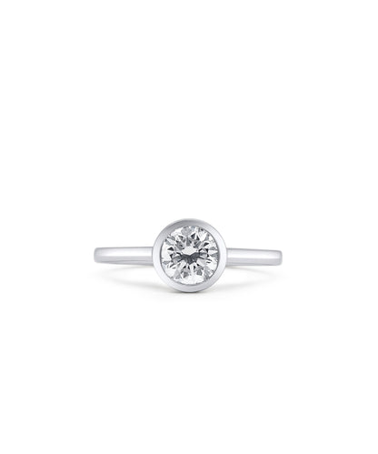 Bezel Set Diamond Solitaire