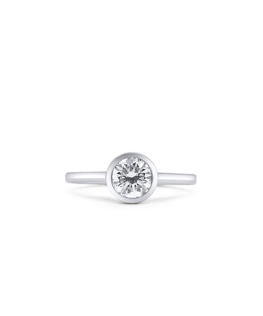 Bezel Set Diamond Solitaire