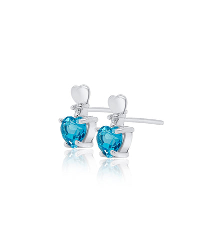 Blue Topaz Hearts