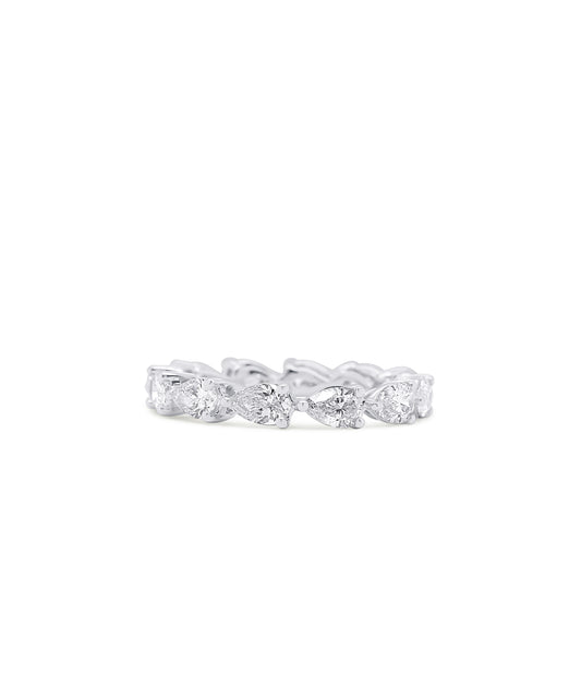 Pear Cut Eternity Band