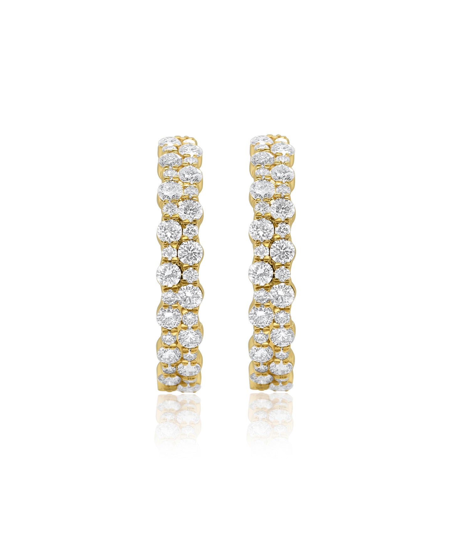 Alternating Diamond Earrings