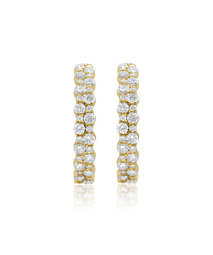 Alternating Diamond Earrings