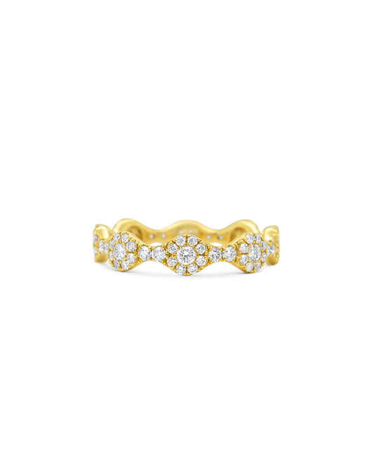 Floral Diamond Band