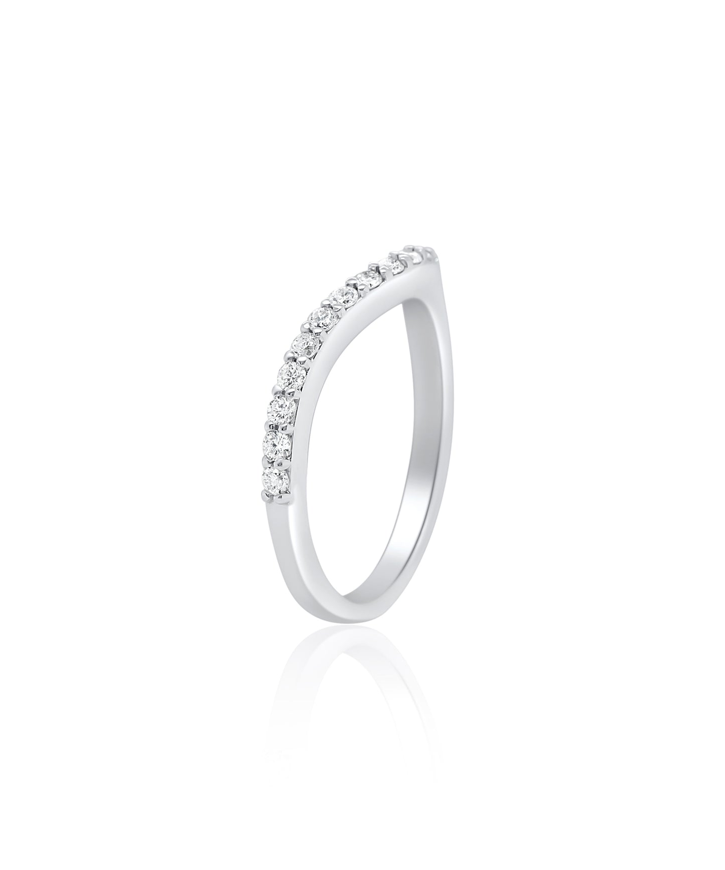 .30ctw Curved Wedding Band