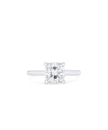 Cushion Cut with Feather Band