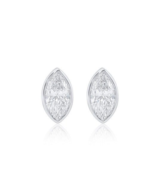 Marquise Diamond Studs