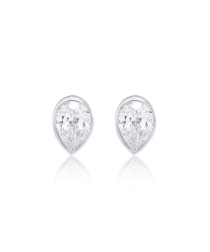 Pear Cut Diamond Studs