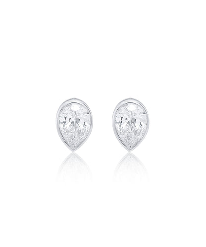 Pear Cut Diamond Studs