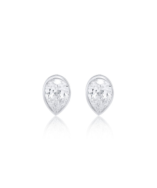 Pear Cut Diamond Studs