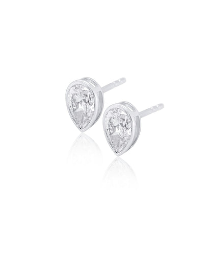 Pear Cut Diamond Studs