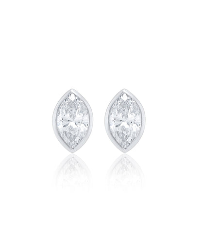 Mini Marquise Diamond Studs