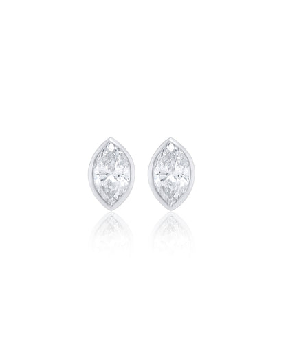 Mini Marquise Diamond Studs