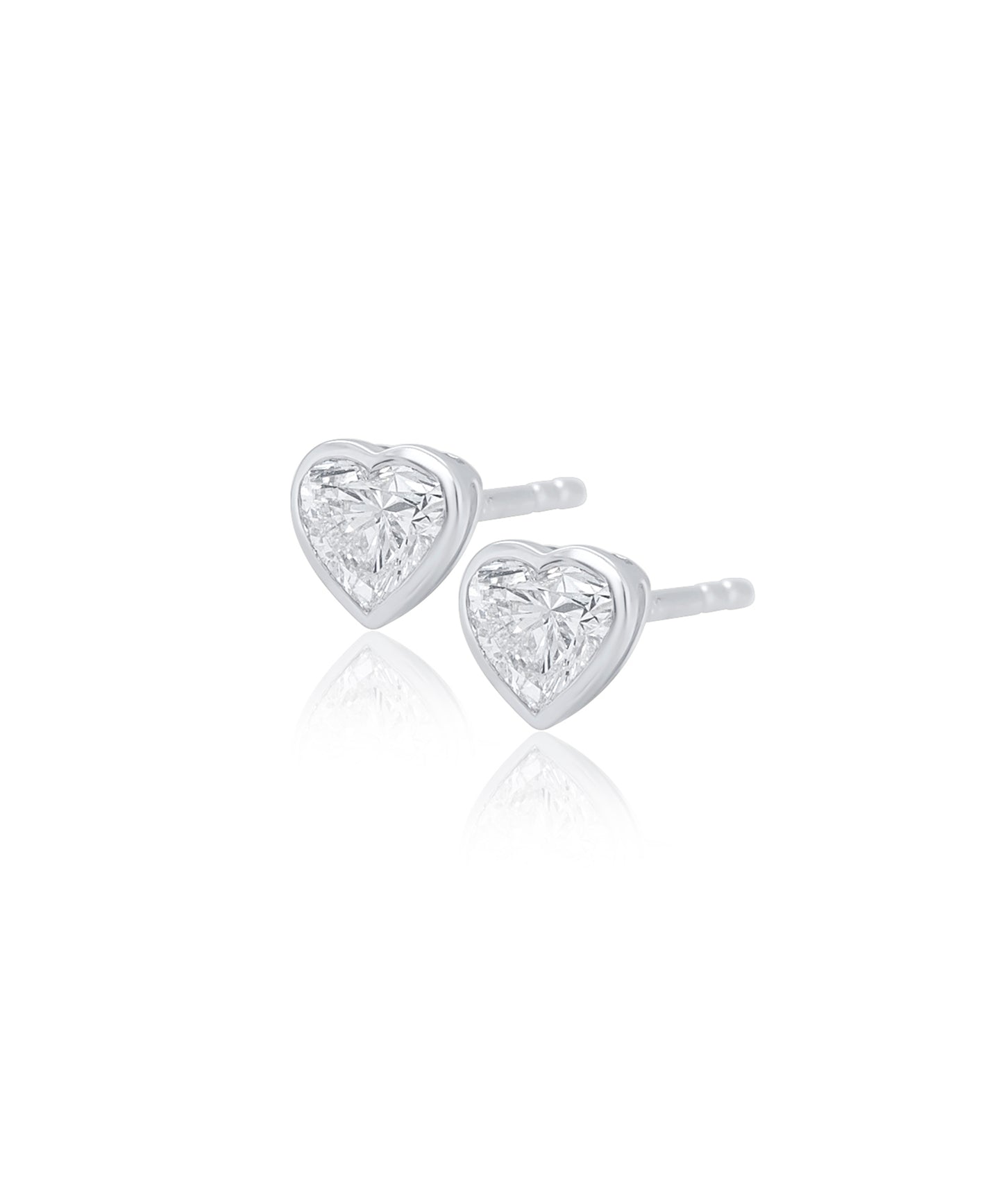 Mini Heart Diamond Studs