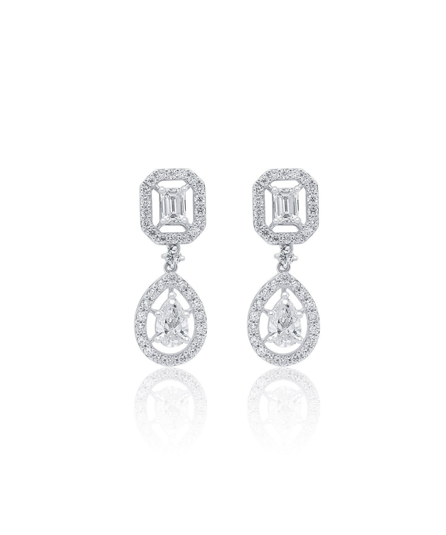 Geometric Diamond Earrings