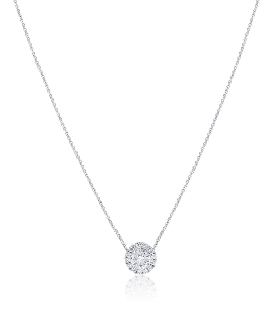 Diamond Halo Pendant