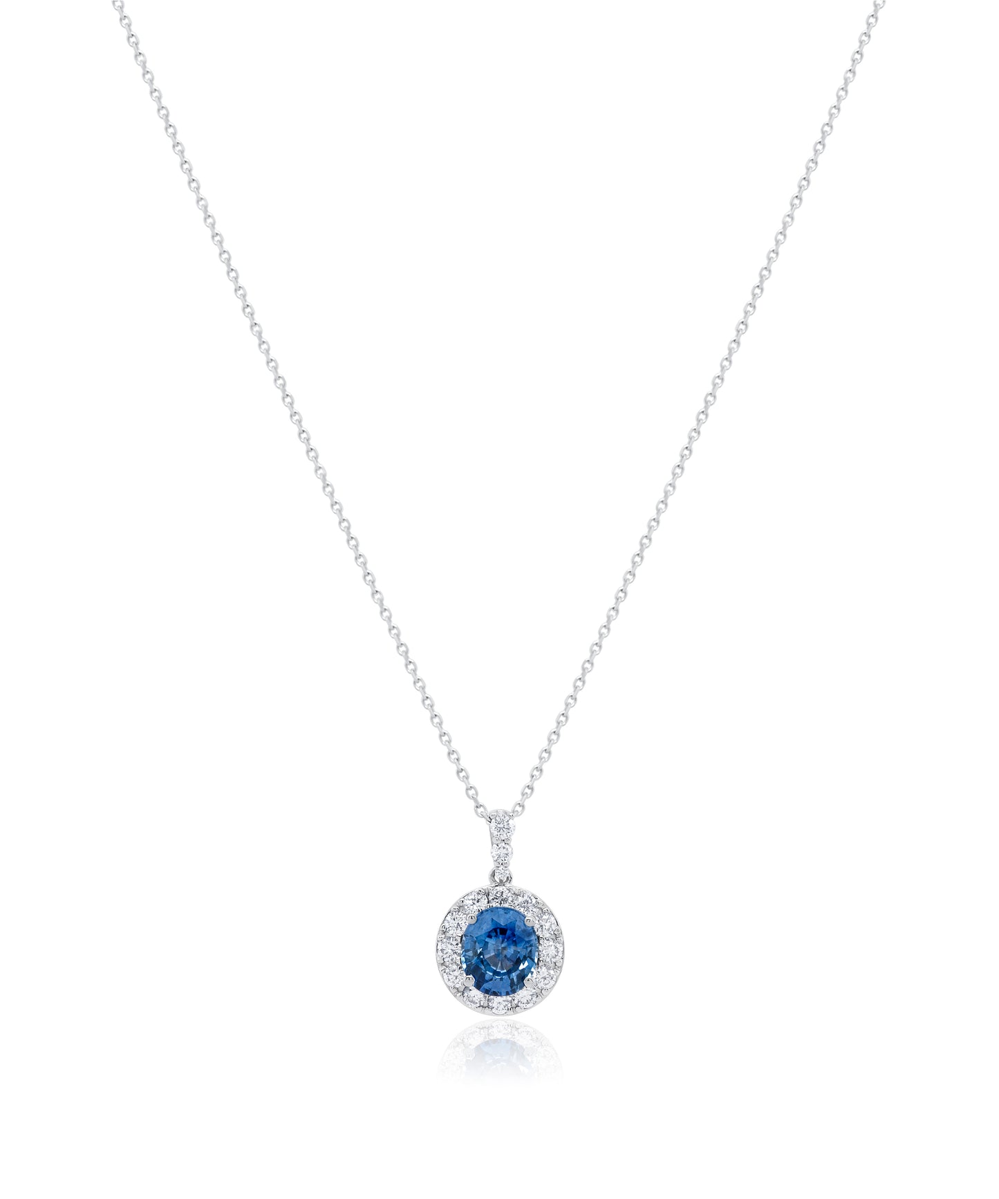 Ocean's Embrace Sapphire Pendant