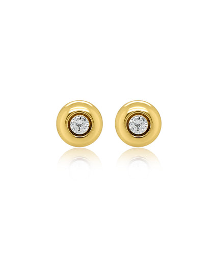 Bezel Set Diamond Studs