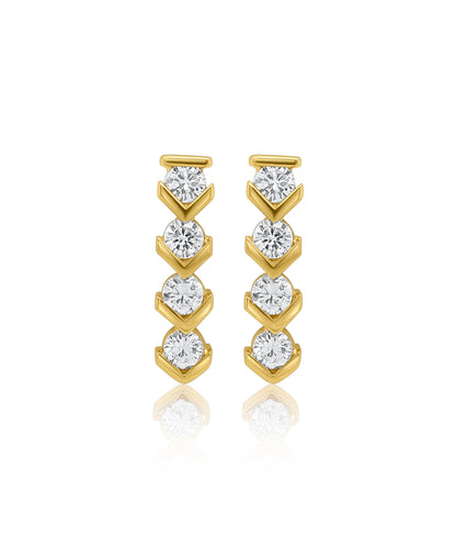 Tierdrop Diamond Studs