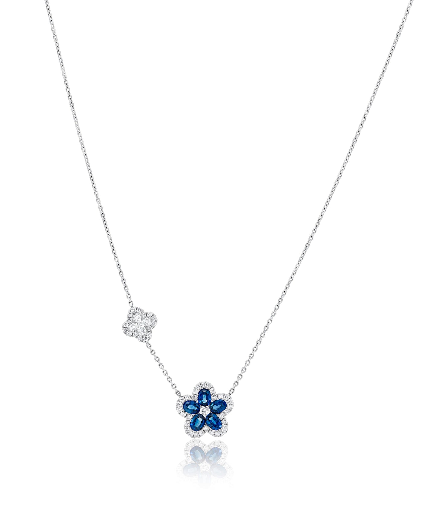 Blooming Sapphire Necklace