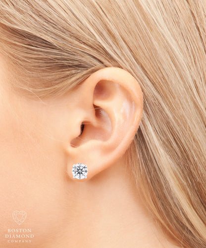 4.00ctw Four Prong Diamond Studs