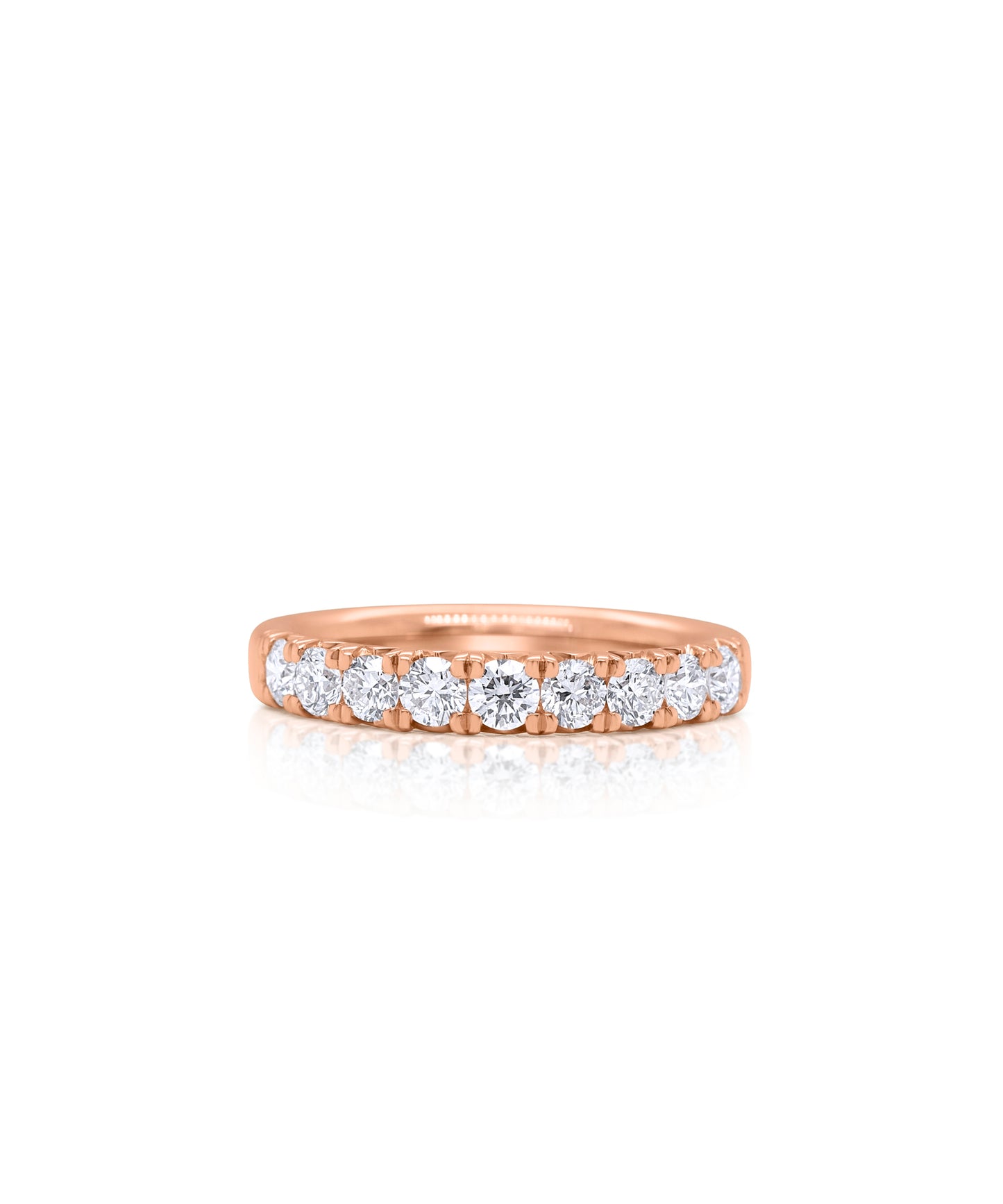 Rose Gold Half Eternity Band