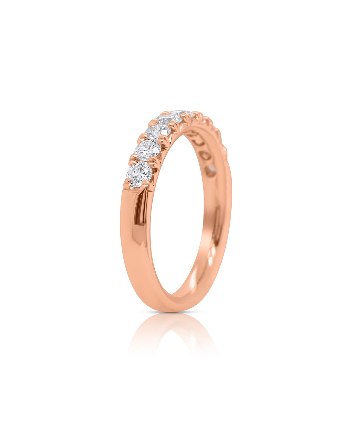 Rose Gold Half Eternity Band