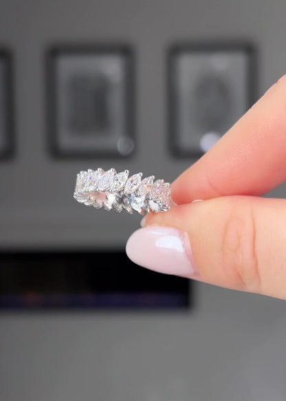 Marquise Cut Diamond Eternity Band