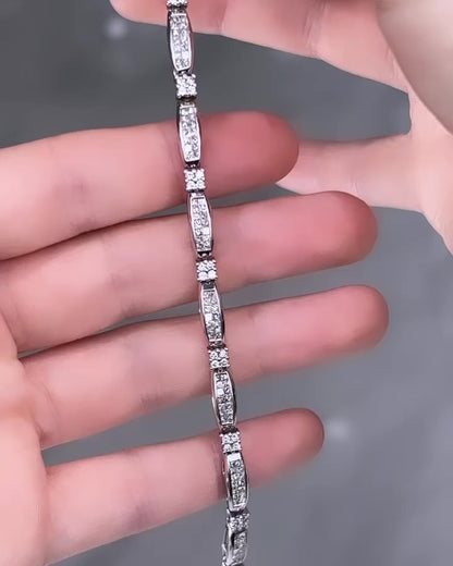 Invisible Set Diamond Bracelet