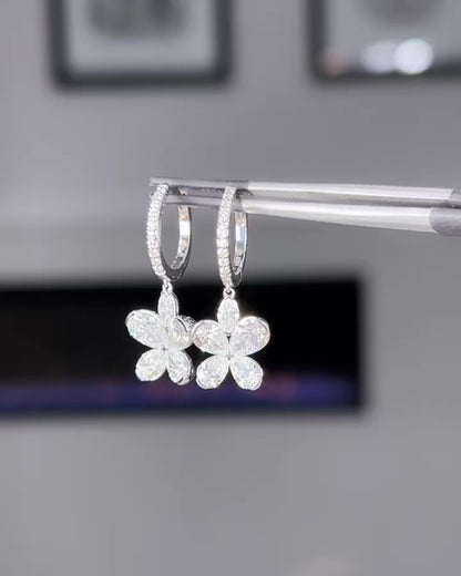 Five Petal Flower Dangles