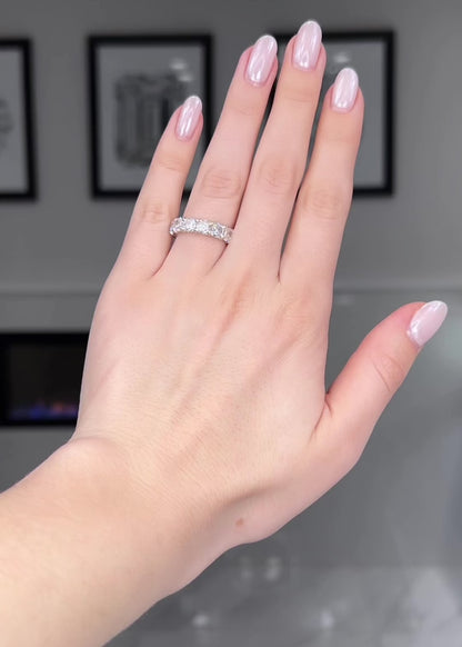 Cushion Cut Diamond Eternity Band