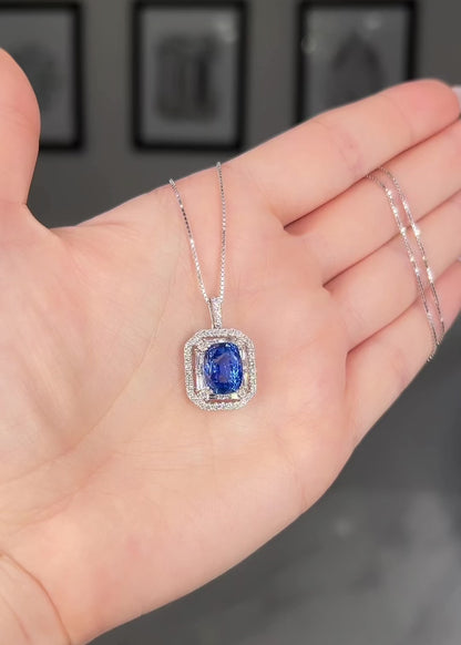 Ocean's Brilliance Sapphire Necklace
