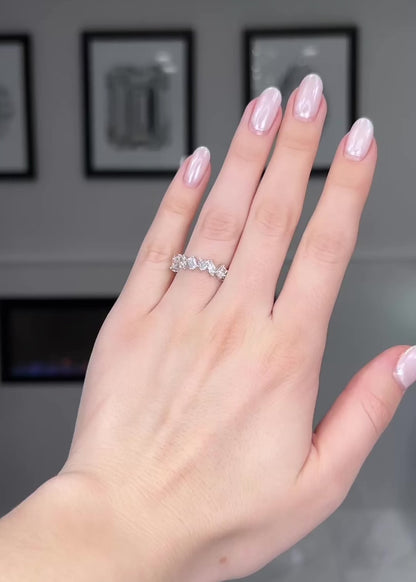 Fancy Multi-Cut Heart Eternity Band