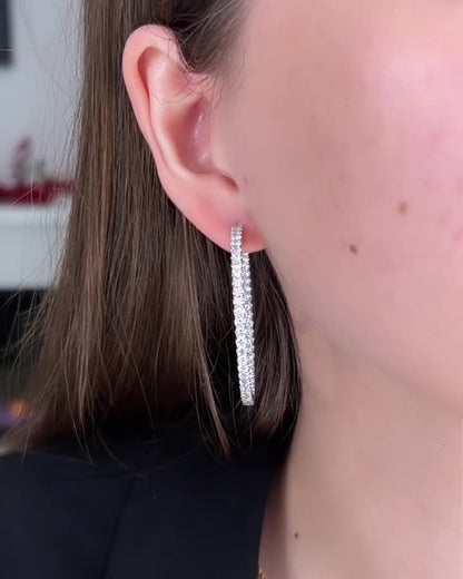 Large Diamond Hoops